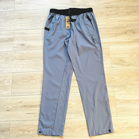 adidas Terrex LiteFlex Jogging Silver Violet Lightweight Pants Size Medium - Picture 2 of 12